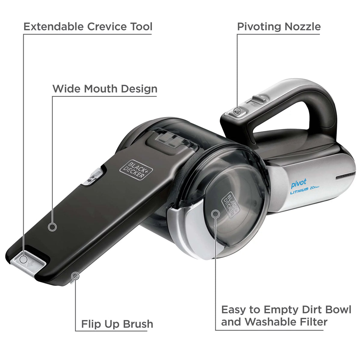 20V MAX Lithium Pivot Vac L27655