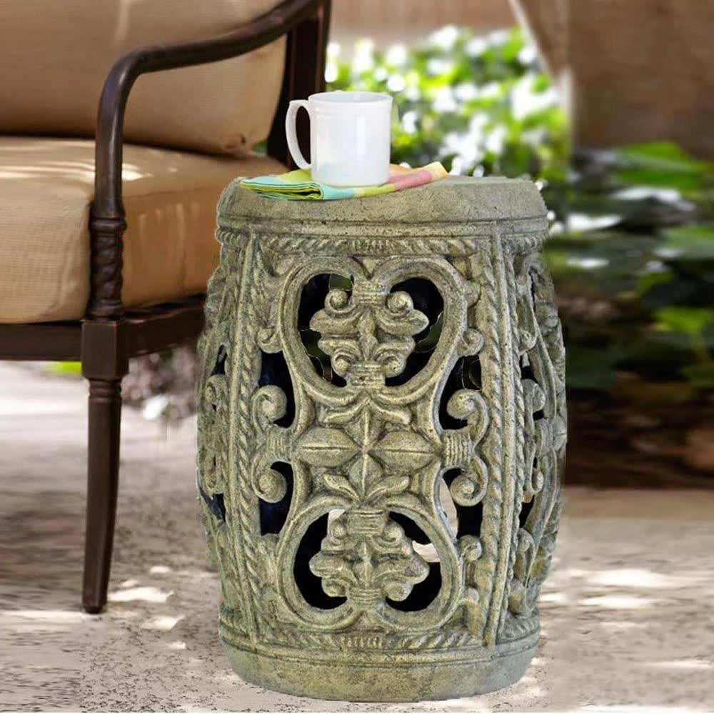 Cast Stone Garden Patio Stool C61955