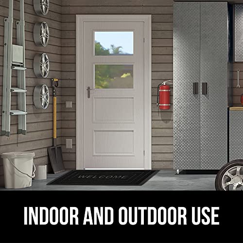 Gray Diamond 17x29 Natural Rubber Doormat P919469