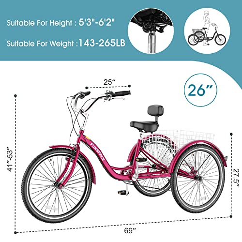 7 Speed 3 Wheel Adult Tricycle R632275