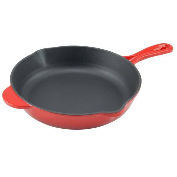 Enamel Cast Iron Skillet 10 inch Fry Pan B43198