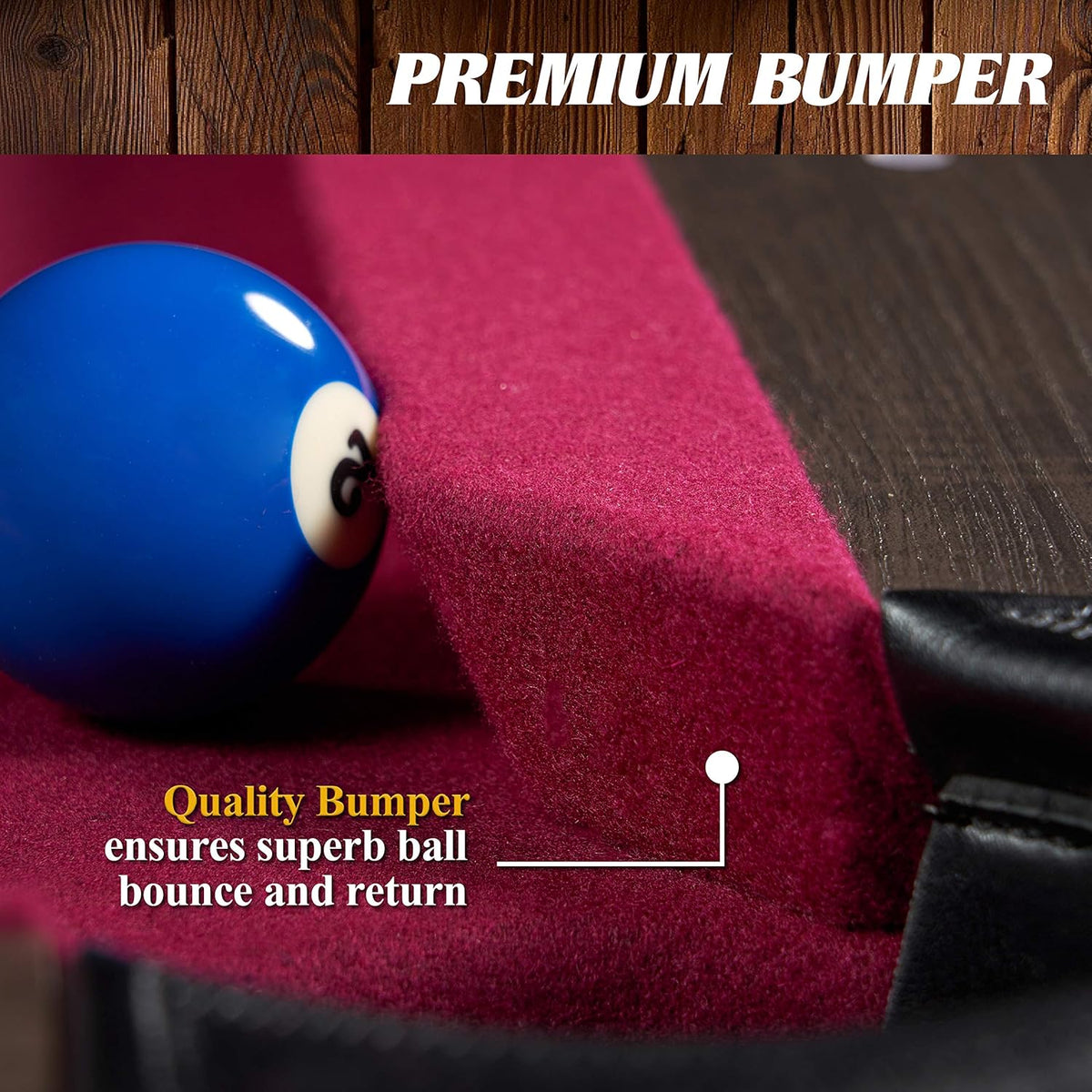 7.5' Drop Pocket Table with Pool Ball and Cue Stick Set V642671