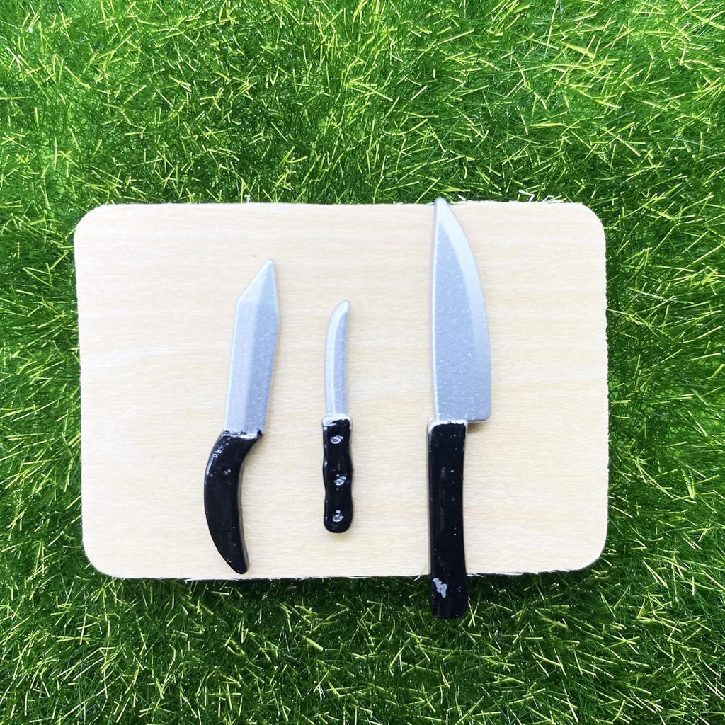 Miniature Kitchen Cookware Accessories Mini Pot Dish Knife Fork Q518