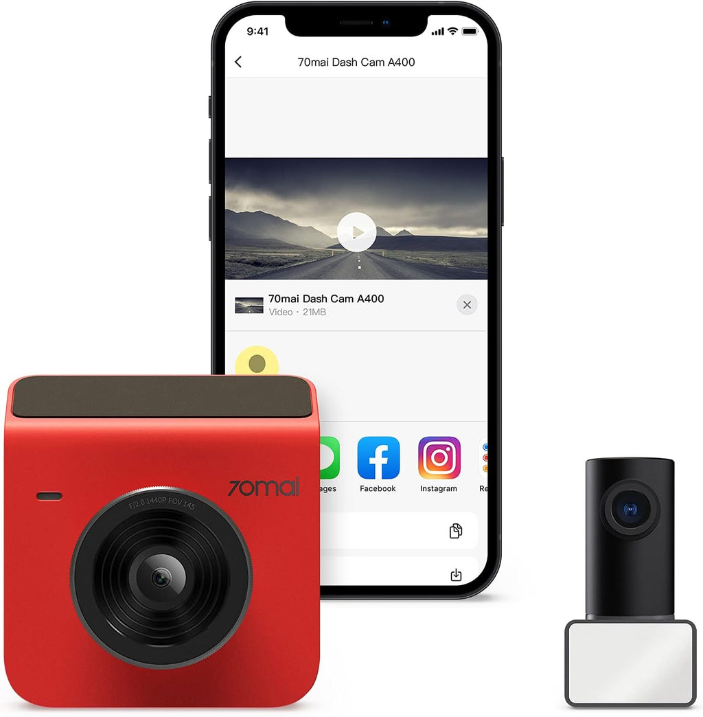 Dash Cam Front and Rear 2K QHD 1080P WiFi 145° Wide-Angle Night Vision P562