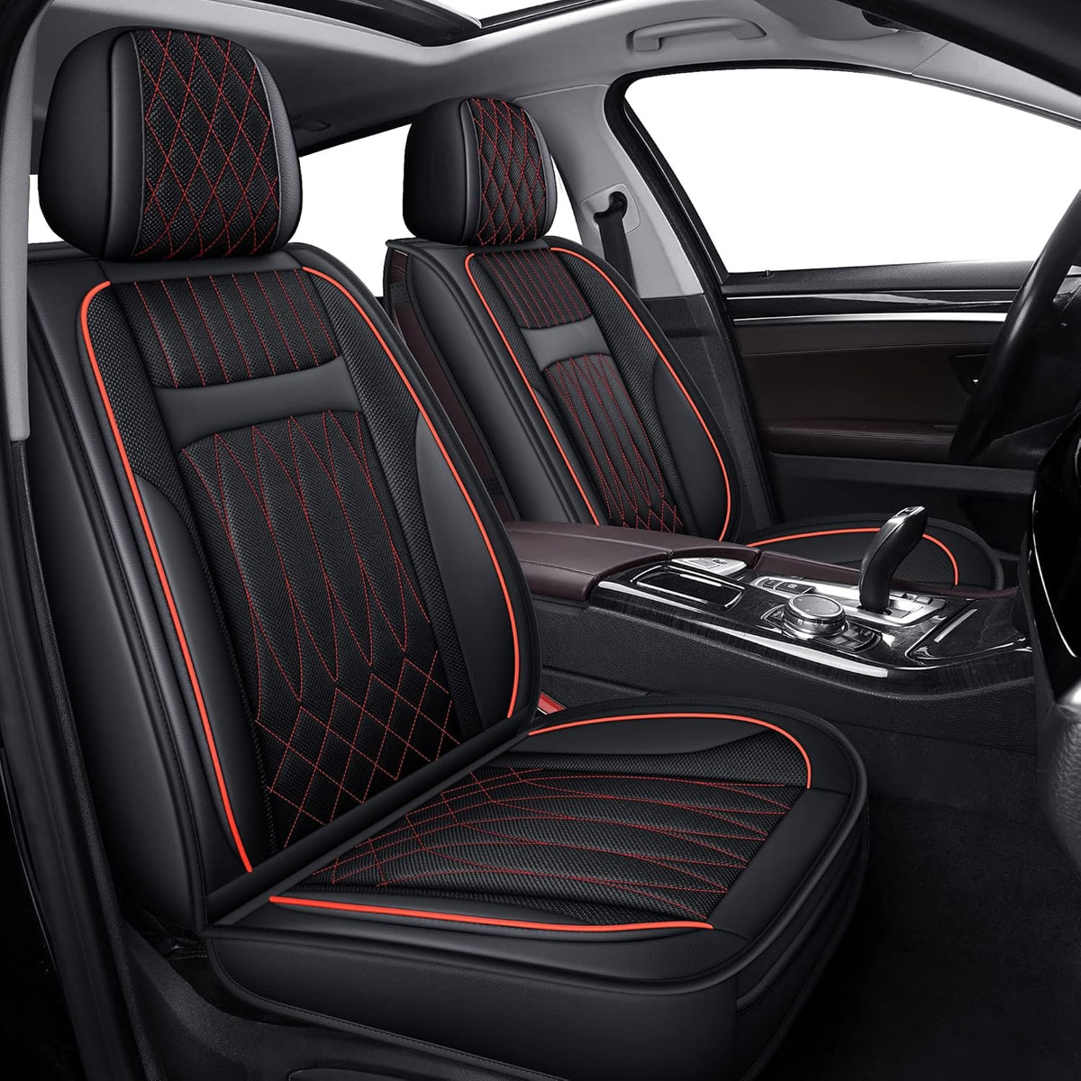 Red Car Seat Covers Full Set P4818
