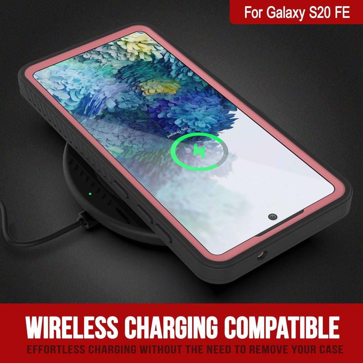 Water/Shock/Snowproof Slim Screen Protector Case Pink Z688404