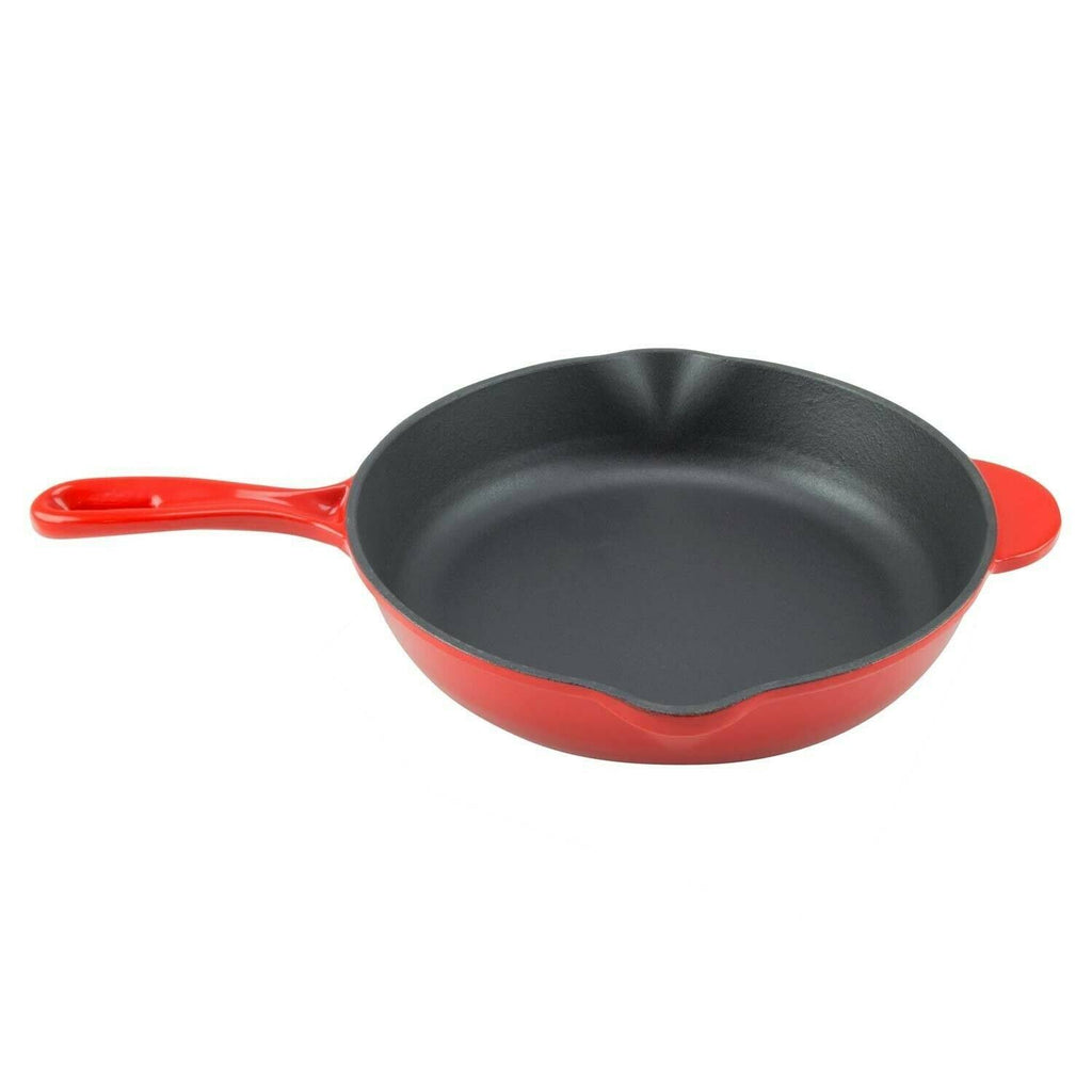 Enamel Cast Iron Skillet 10 inch Fry Pan B43198