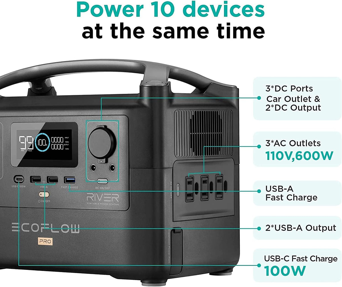 Portable Power Station 720Wh with Extra Battery Q79605