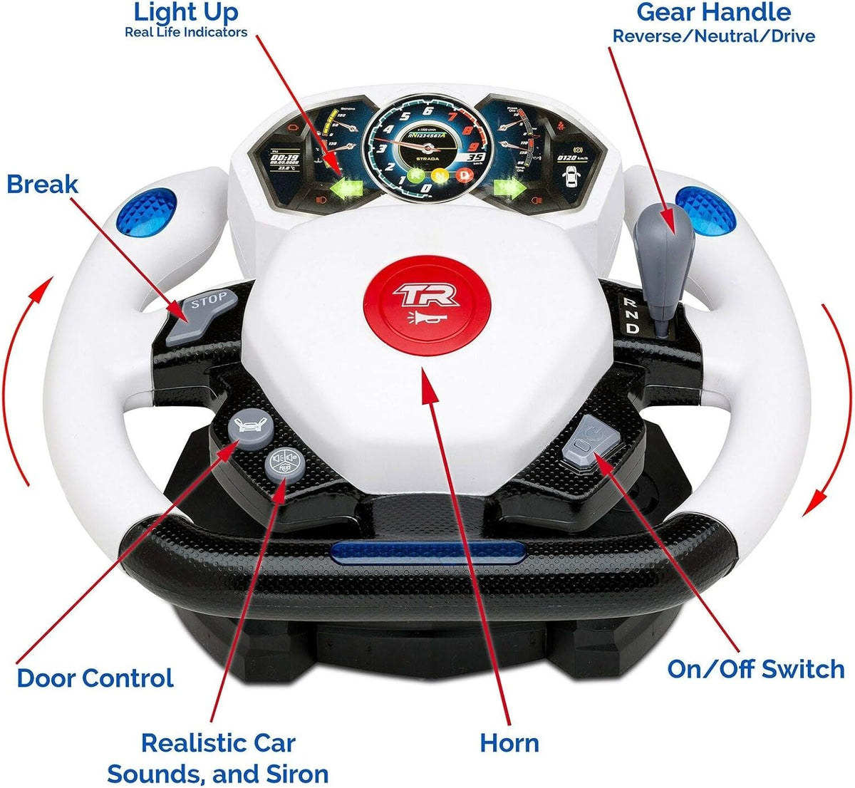 Remote Control Police Car 1:12 Scale 2.4Ghz Q5822