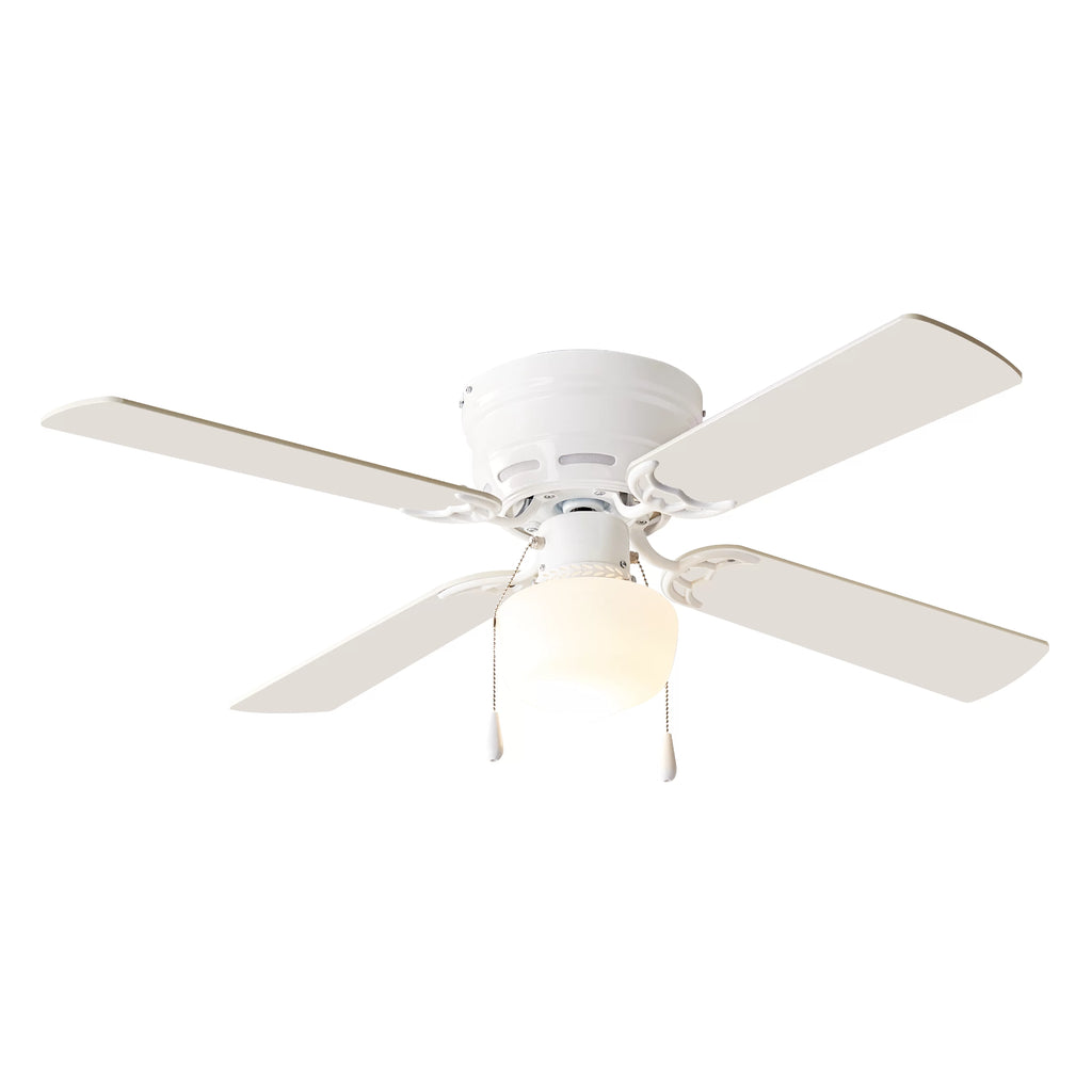 White 4 Blades LED Ceiling Fan O530195