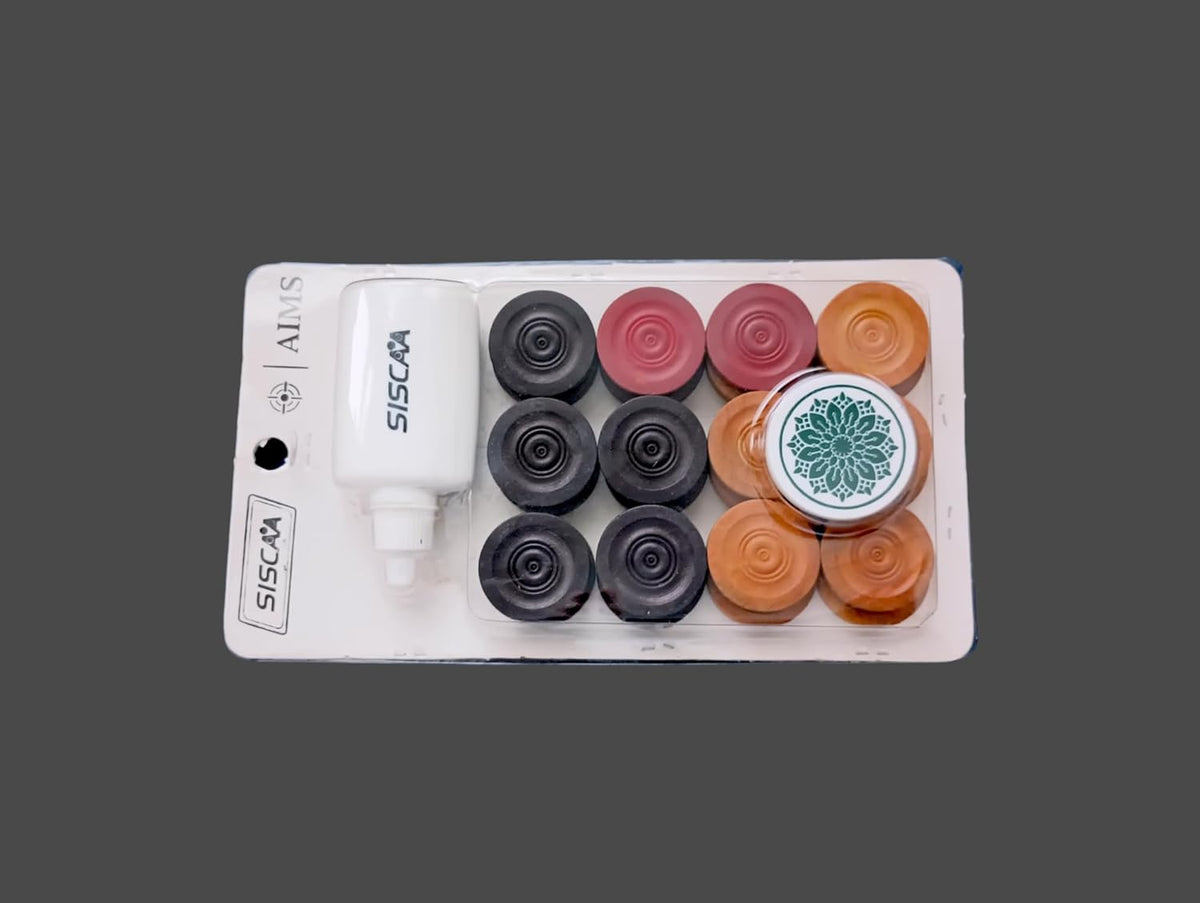 Full Size Carrom Board with Striker and Coins R498178