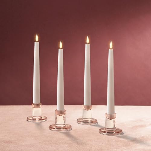 Clear Glass Candlestick Holder, 10 Pack, 2.5 in Q260