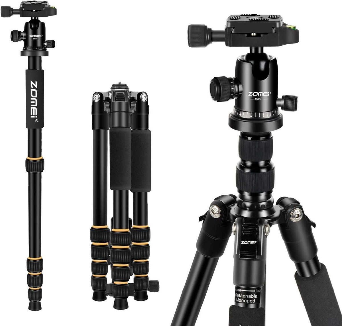 Camera Tripod with Ball Head Quick Release Plate and Carrying Case T686648