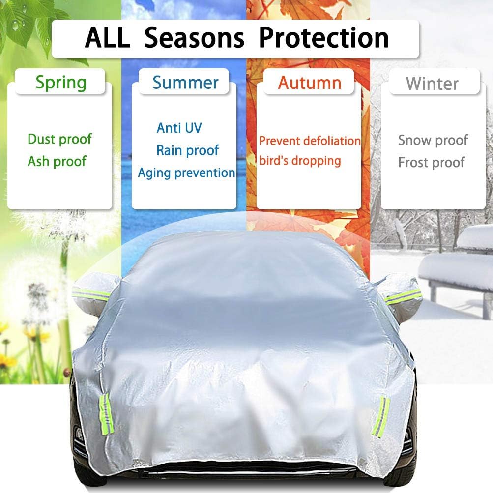 Half Car Cover 210D Oxford Fabric R342