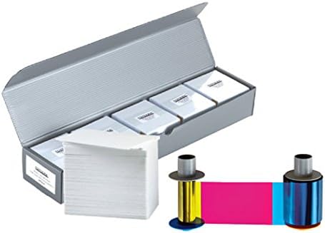 YMCKO Color Ribbon + 500 PVC Cards X59228