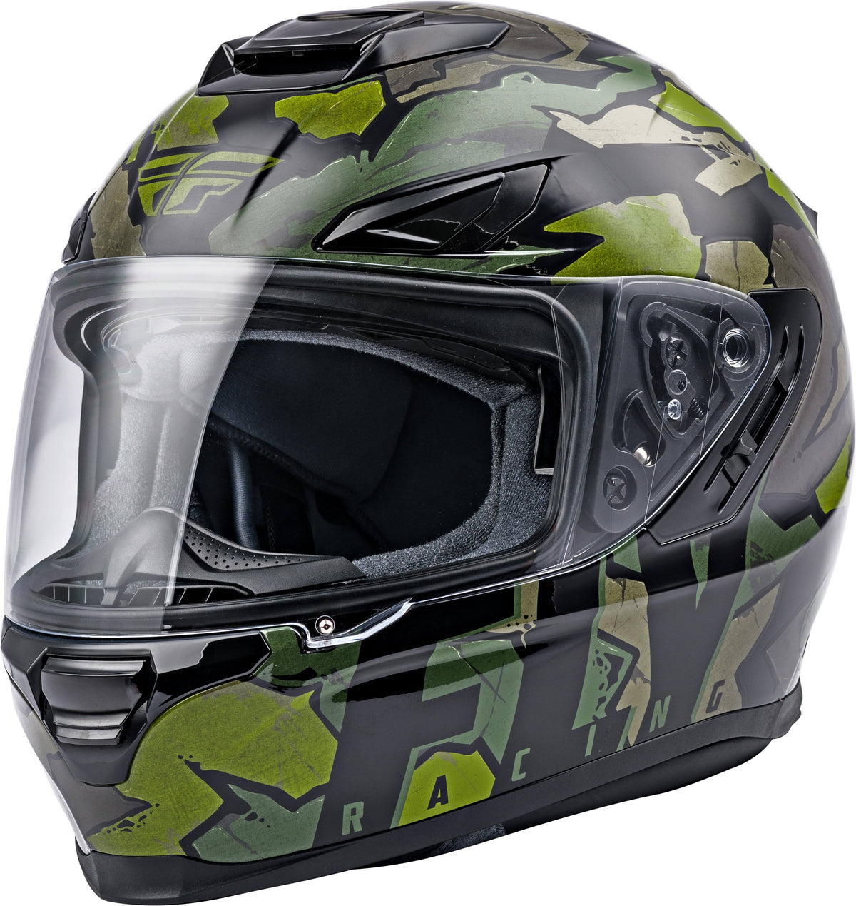 Camo Green Grey Helmet Y9668