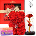 Light up Rose in Glass Dome M261465