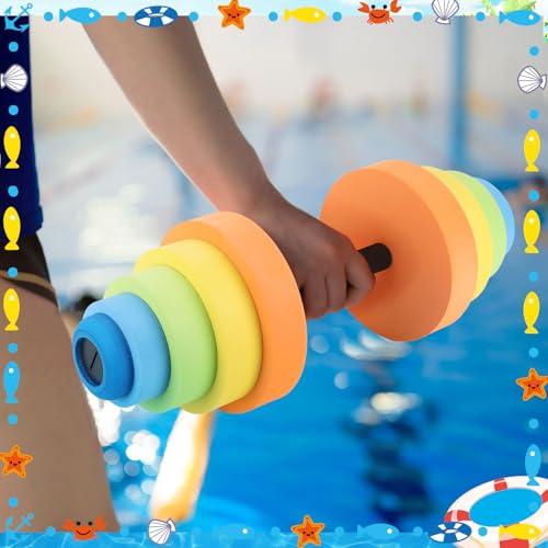 Adjustable Aquatic Exercise Dumbbells with 4 EVA Foam D148632