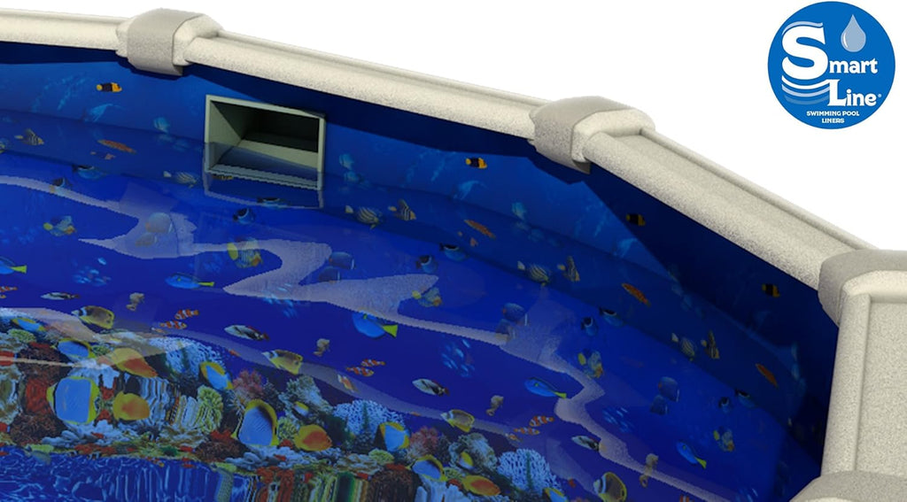 15-Foot-by-30-Foot Oval 48-Inch Wall Height 25 Gauge Virgin Vinyl Above-Ground Swimming Pool Liner P891