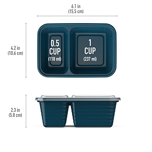 10 Trays & 10 Lids Reusable BPA-Free Snack Containers G40301