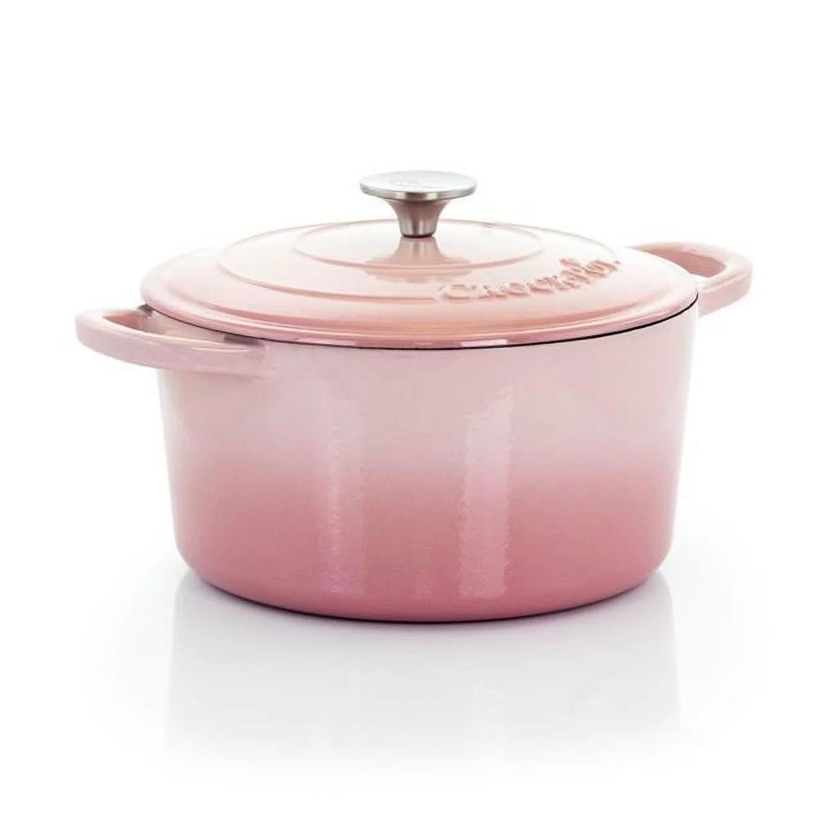 Blush Pink Enameled Cast Iron Dutch Oven U8688
