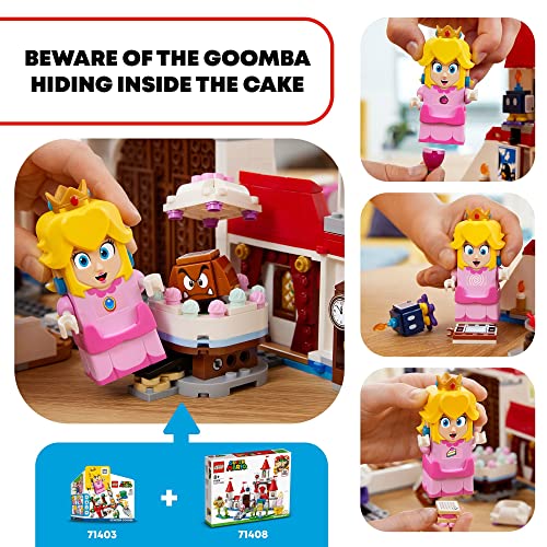 Peach’s Castle Expansion Set 71408, Buildable Game Toy with Bowser and Toadette Figures P5048