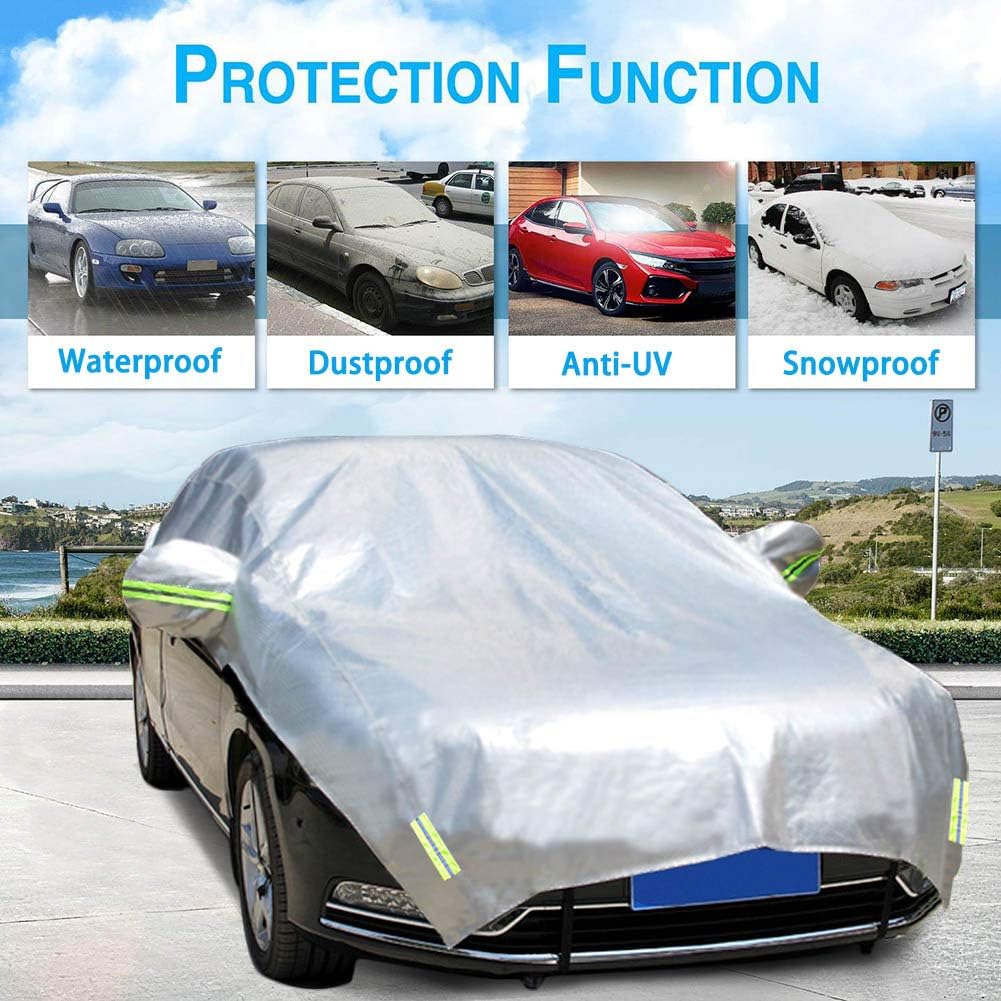Half Car Cover 210D Oxford Fabric R342