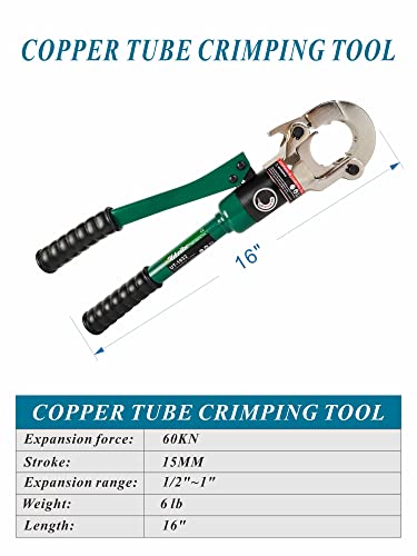 Copper Tube Crimping Tool with 1/2" 3/4" 1" Jaw K467153