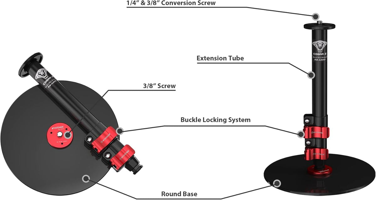 Aluminium Camera Monopod with Weighted Base I719414