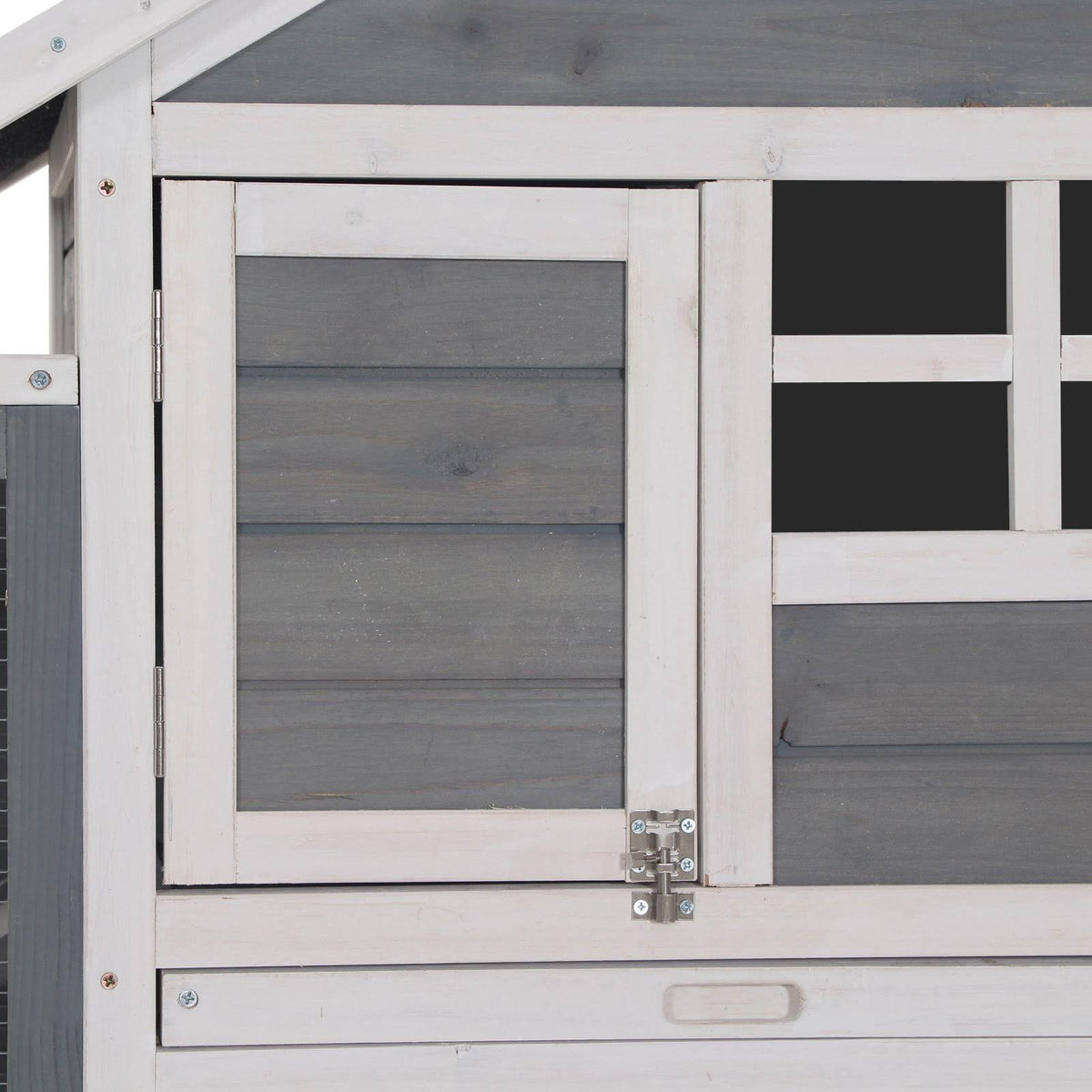 Outdoor Wooden Rabbit Hutch with Run F155308