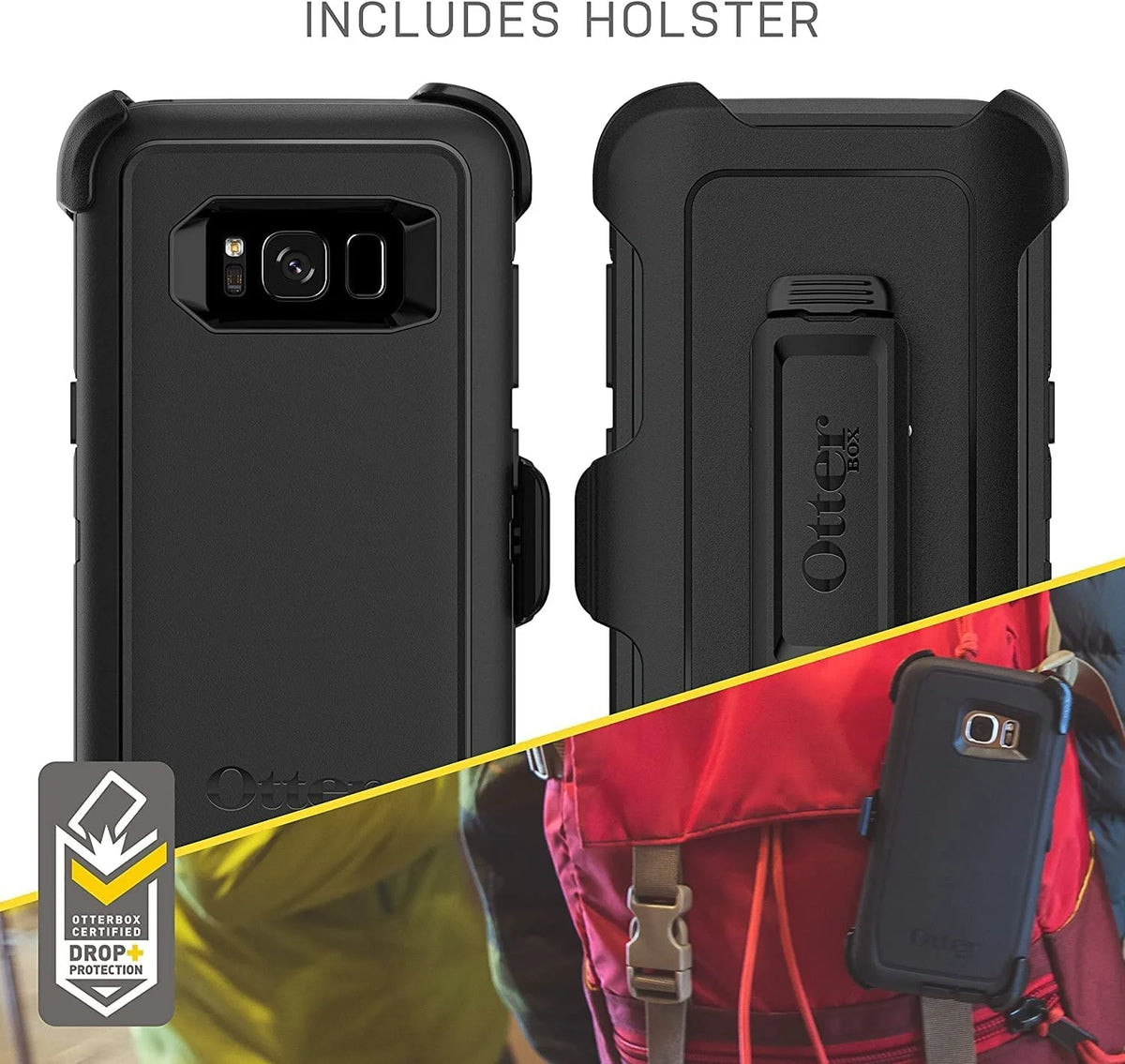 Screenless Edition Case for Samsung Galaxy S8 with Holster Clip B761