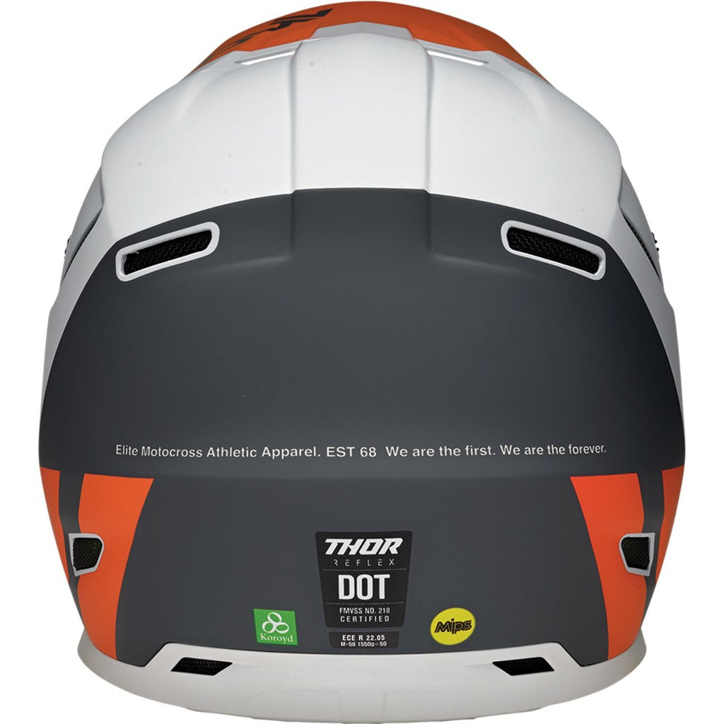 Offroad Motocross Dirt Bike Helmet - Gray/Orange - X-Small A59676