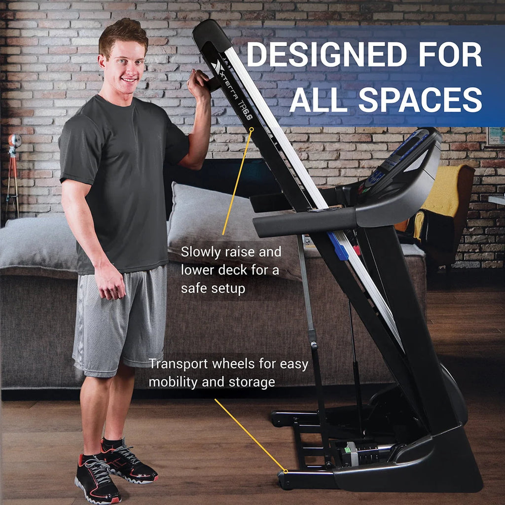 Folding Treadmill with Heart Rate Chest Strap Y84948