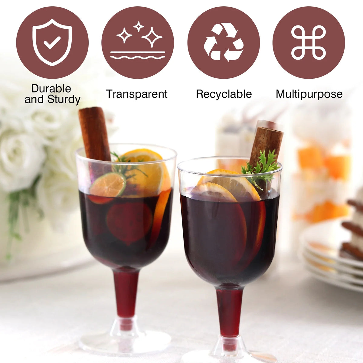 Plastic Wine Champagne Flutes Z49684