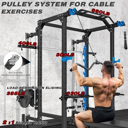 Power Cage with Cable Crossover and LAT-Pull Down System O8289