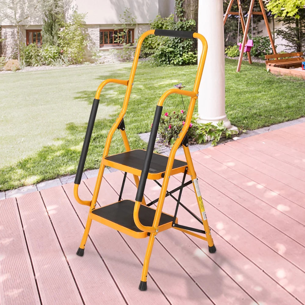 4 Step Iron Stool with Handgrip C7425