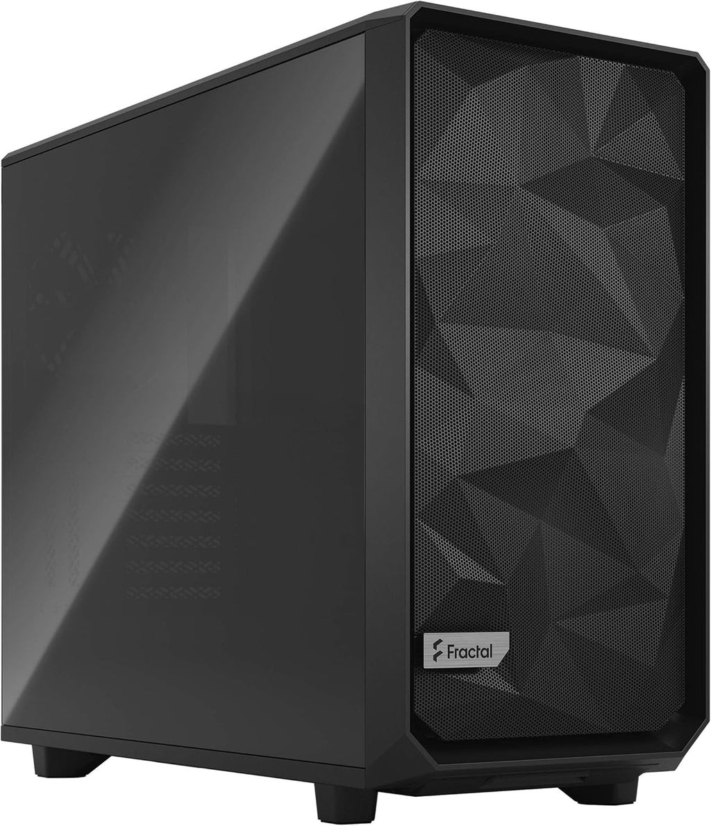 Black ATX Mid Tower Computer Case with Tempered Glass Window Z304143