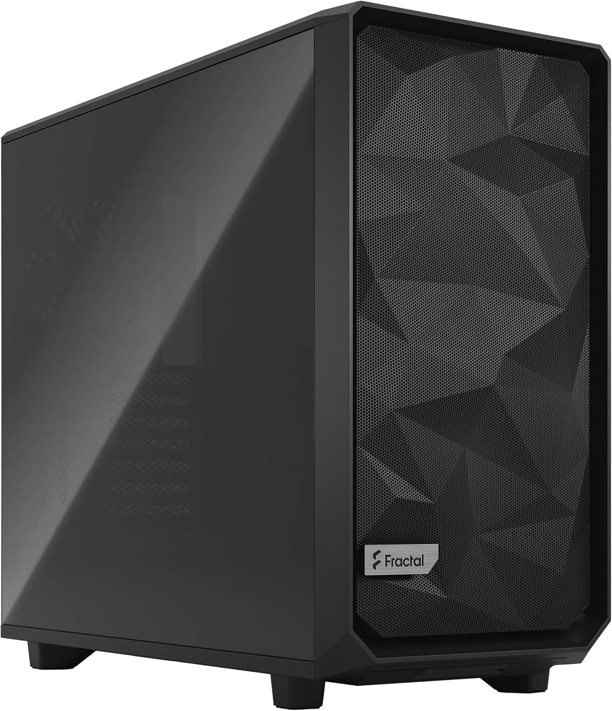 Black ATX Mid Tower Computer Case with Tempered Glass Window Z304143