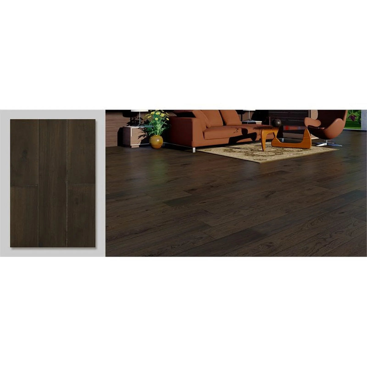 Wood Flooring With Shadow Grey J18753