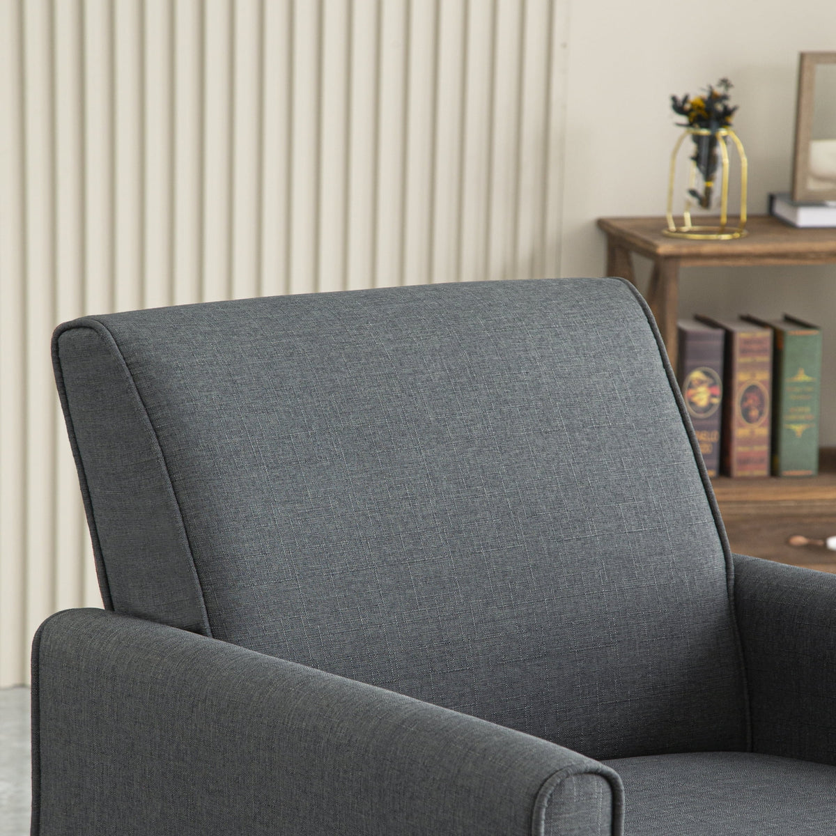 Single Sofa Chair with Four Wooden Legs B77460