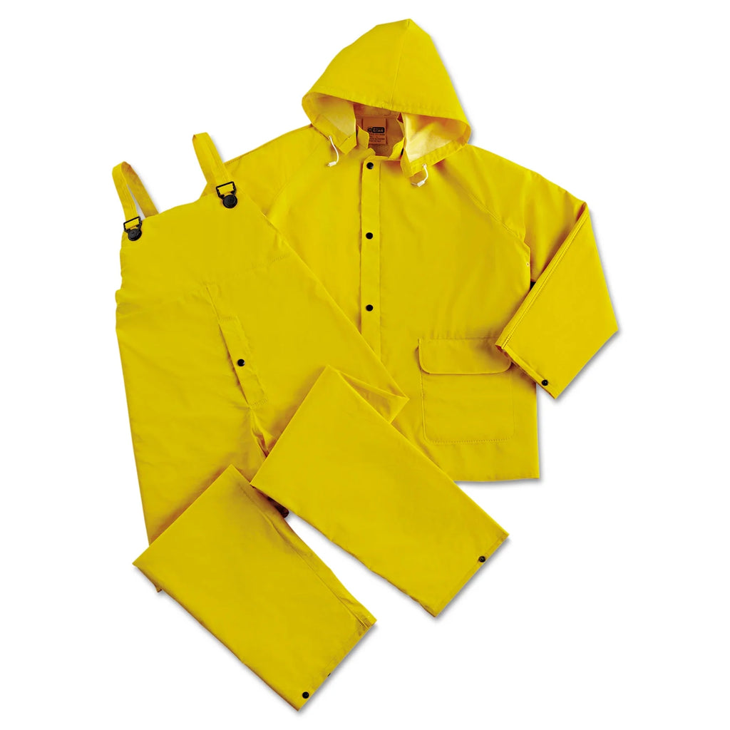 Yellow 3X-Large PVC Rainsuit D165