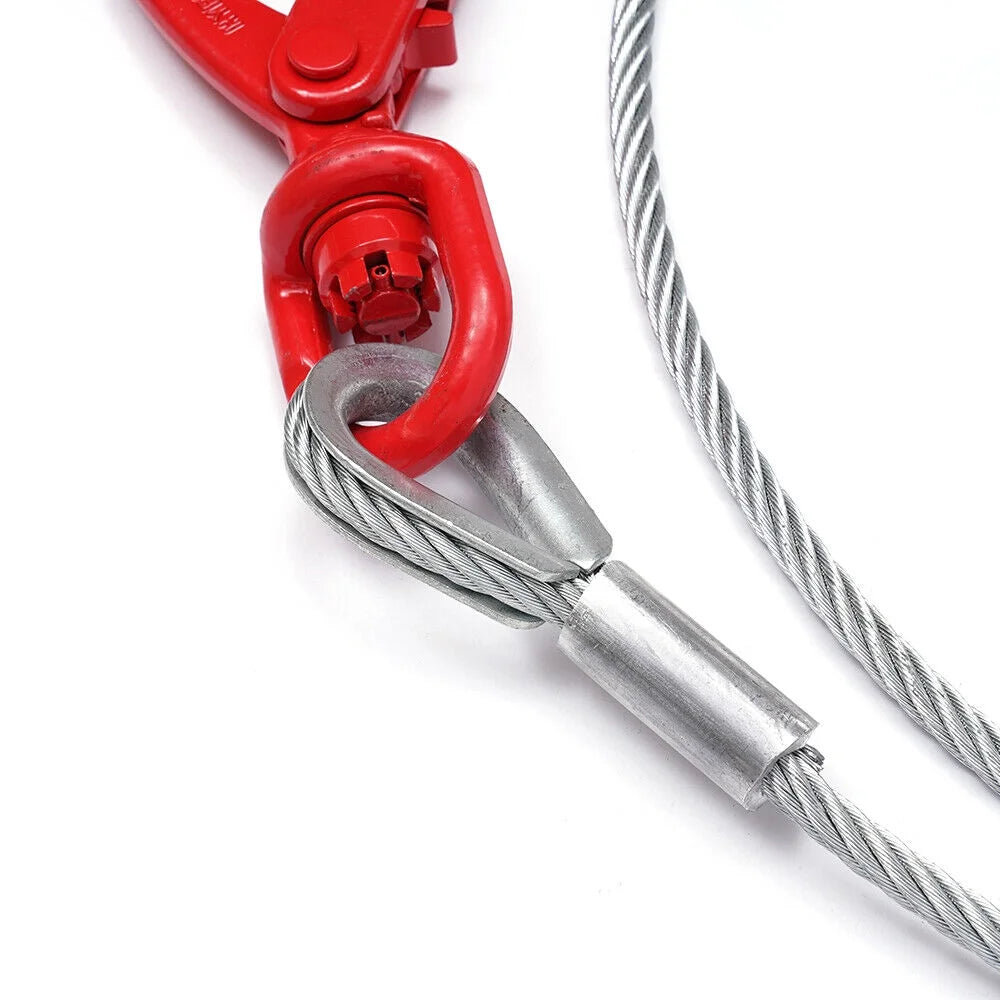 3/8" x 100" Steel Core Wire Rope Winch Cable with Swivel Hook X237