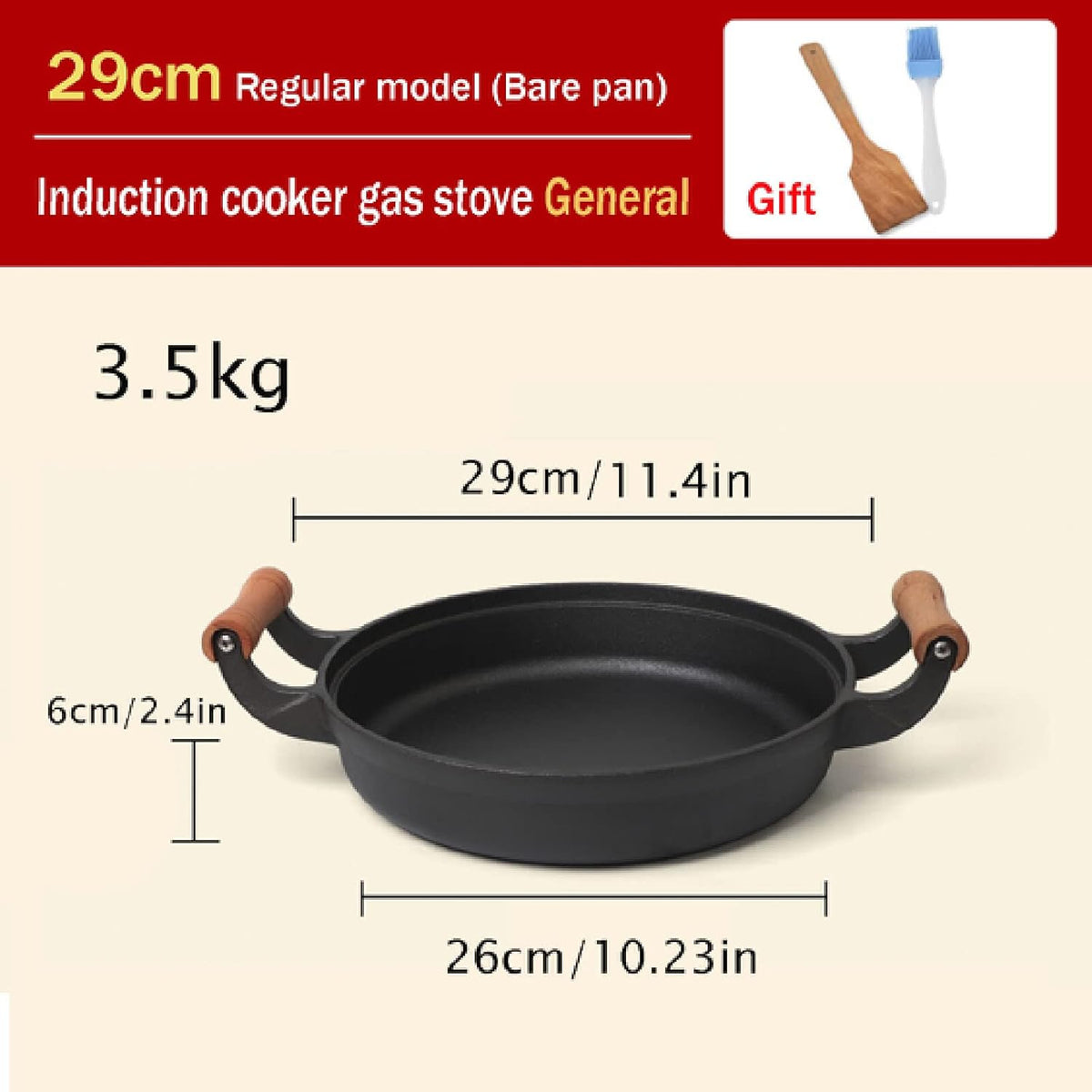 Cast Iron Skillet with Double Assist Handle C689