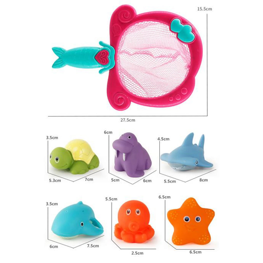 Color Changing Floating Baby Bath Toys with Net L900