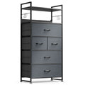 White 12 Drawer Dresser with Side Pockets and Hooks S34291