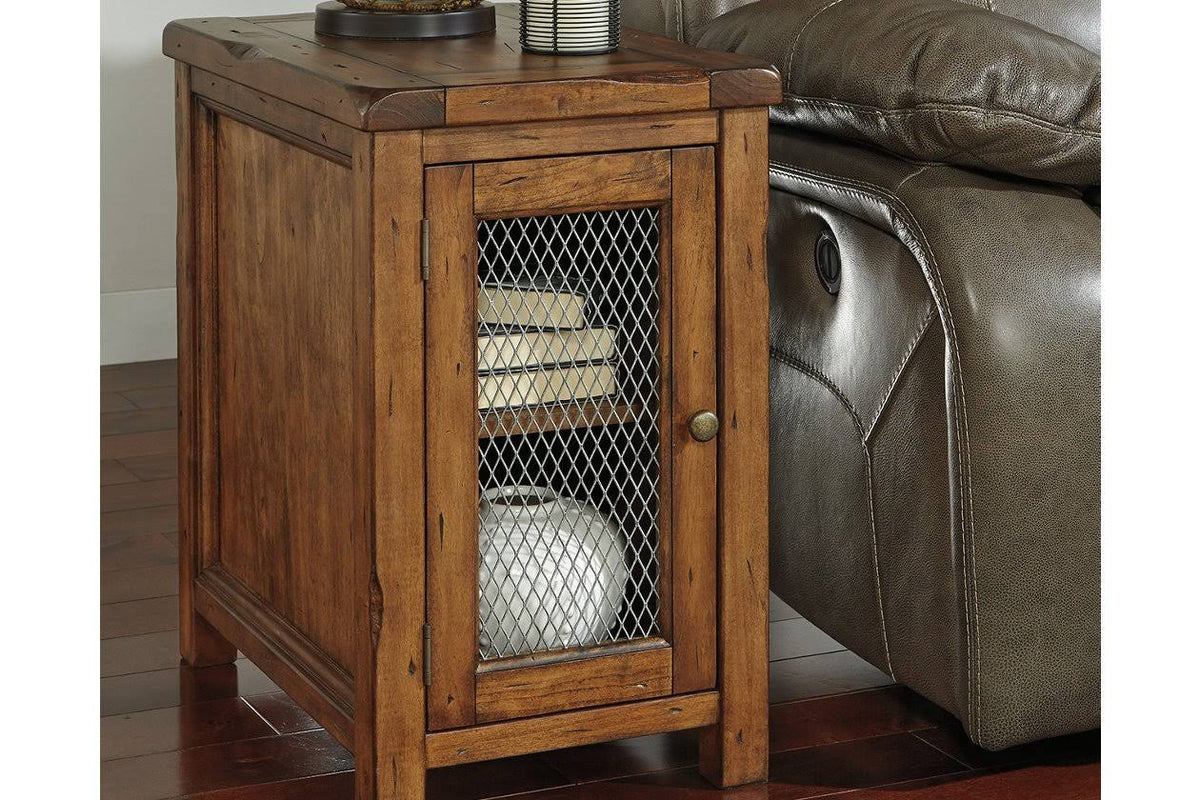 Medium Brown Chair Side End Table B419385