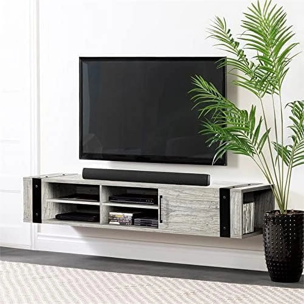 Floating TV Entertainment Center with Drawers and Storage Shelves A4254
