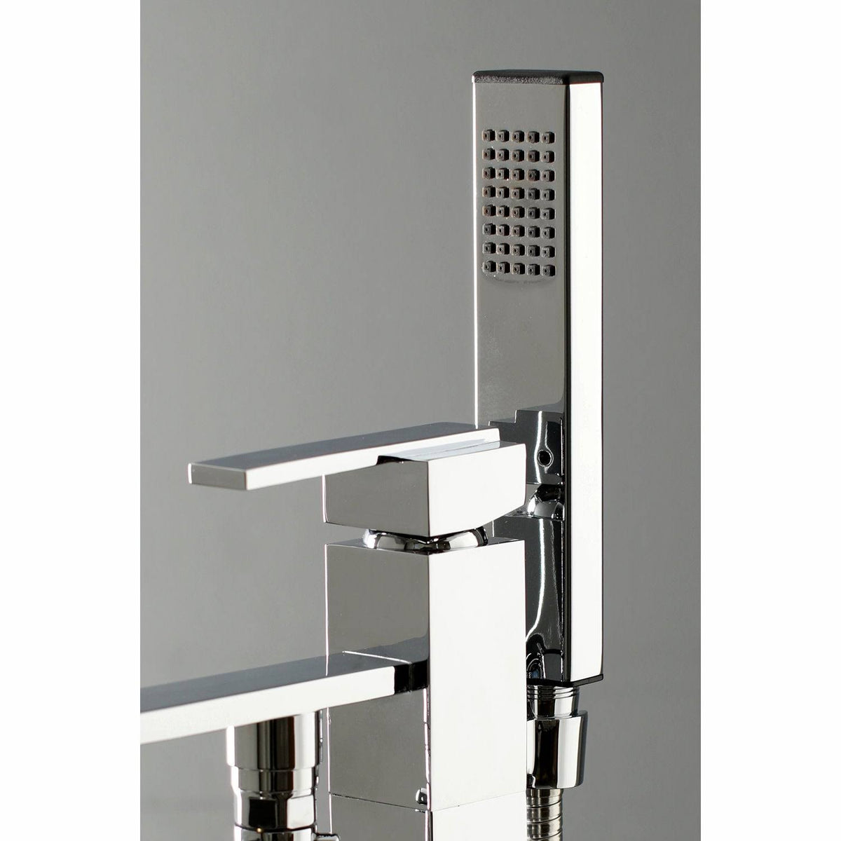 Brushed Brass Freestanding Tub Faucet with Hand Shower Q484618