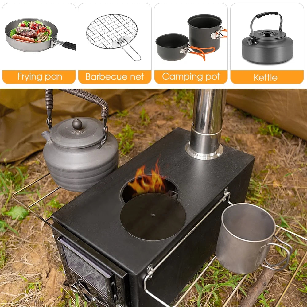 Portable Burner Firewood Multifunctional Stove D4951
