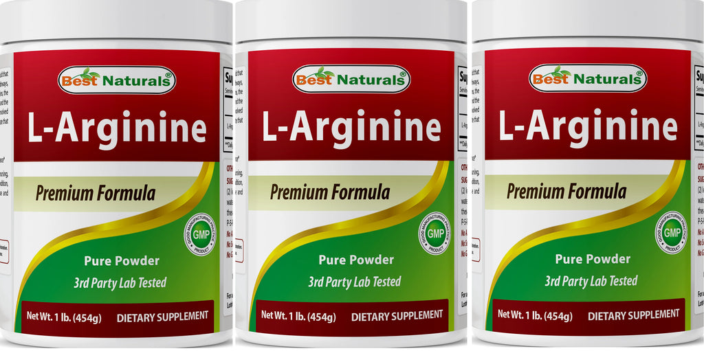 3 Pack 1 LB L-Arginine Powder I3898
